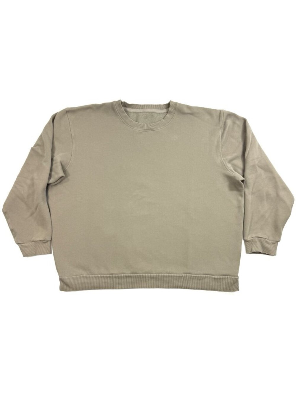 Lululemon Womens Oversized Sweatshirt Boxy Crewneck Pullover Sz XL Brown Fleece